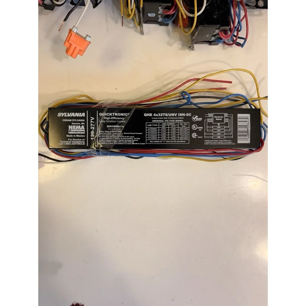 SYLVANIA QHE 2X86T8HO/UNV PSN-HT 120-277V 2-LAMP PROGRAM START BALLAST Lot Of 33